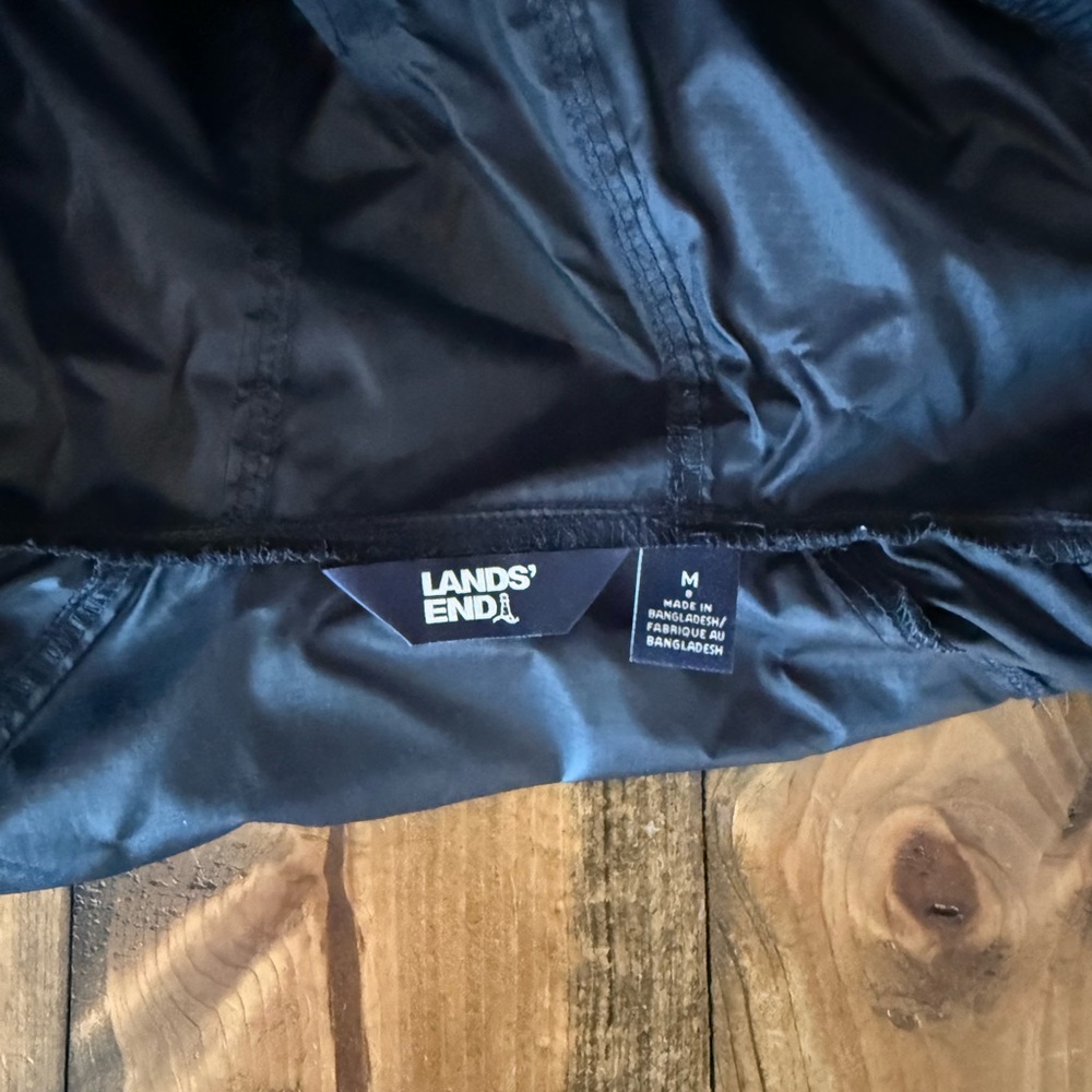 Lands' End Boys Hooded Windbreaker Size M